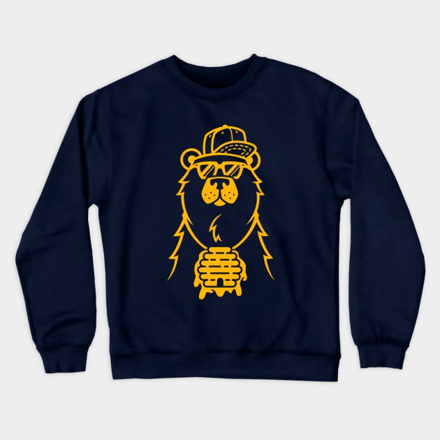 Urban Bear Crewneck Sweatshirt by ryandaviscreative